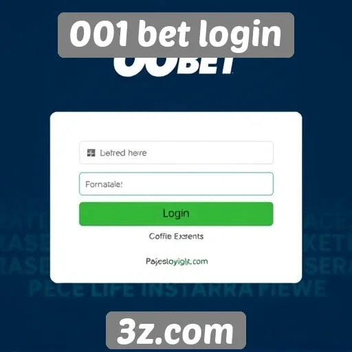Tour pelo site 001 bet login e suas funcionalidades